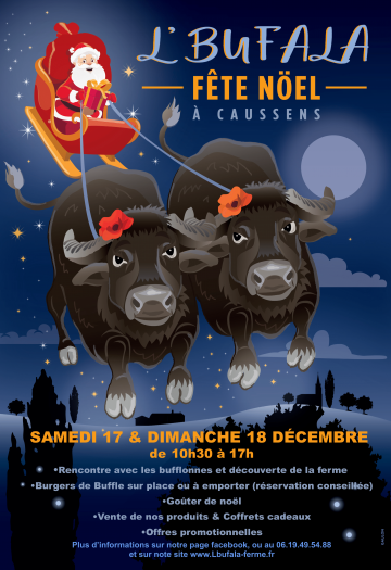 Les 17 et 18 décembre 2022 : L'Bufala fête Noël !